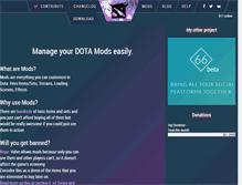 Tablet Screenshot of dota2mods.com